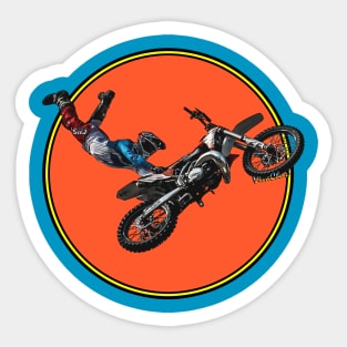 Moto Mad Man Fly Sticker